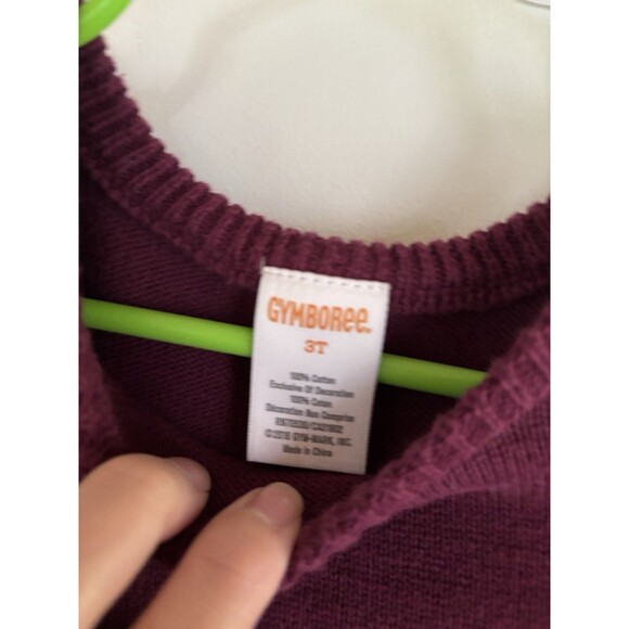 Gymboree Girls Maroon Horse Sweater Dress Horse Family 3T Toddler Horse Pony EUC - Picture 2 of 4